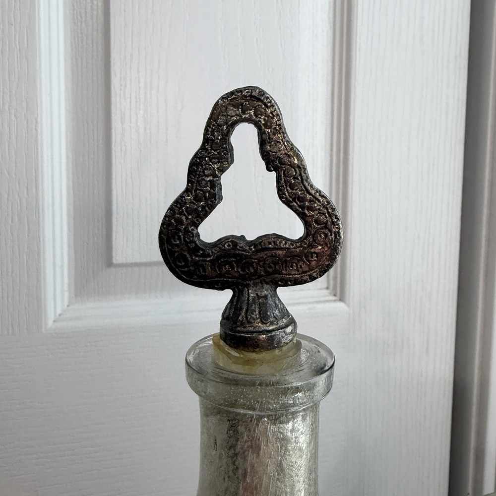 Pottery Barn Lot Of 2 Silver Mercury Glass Vase Bottles‎ Decor Boho Office - Picture 2 of 11